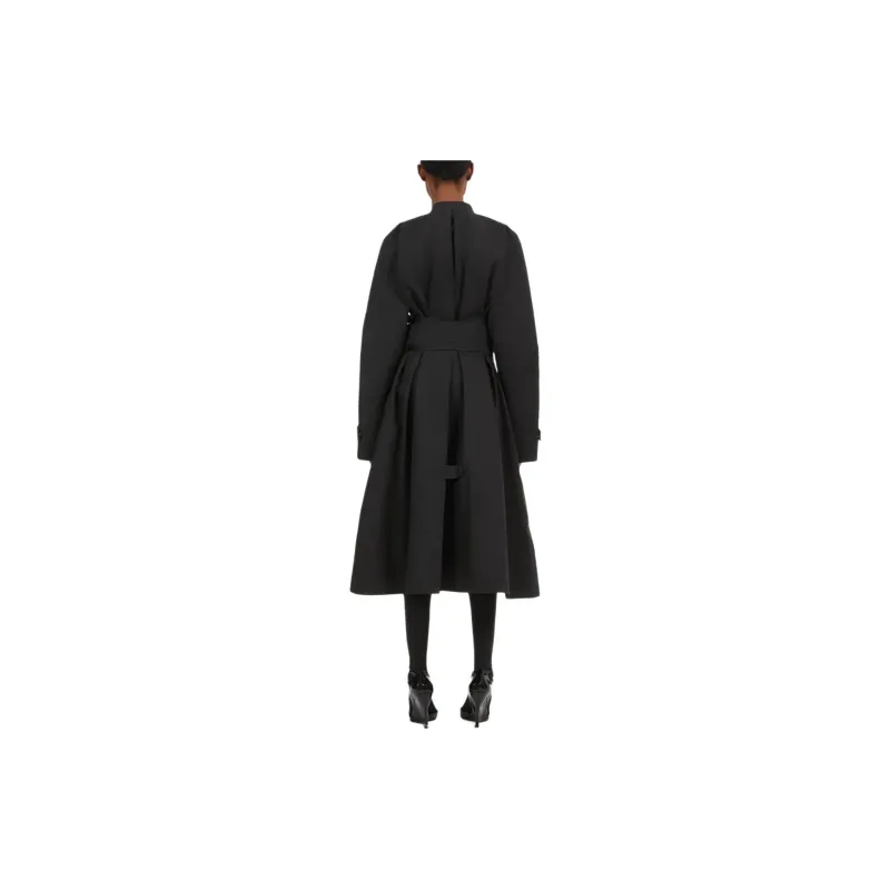 FERRAGAMO Trench Coat Women's Black-1
