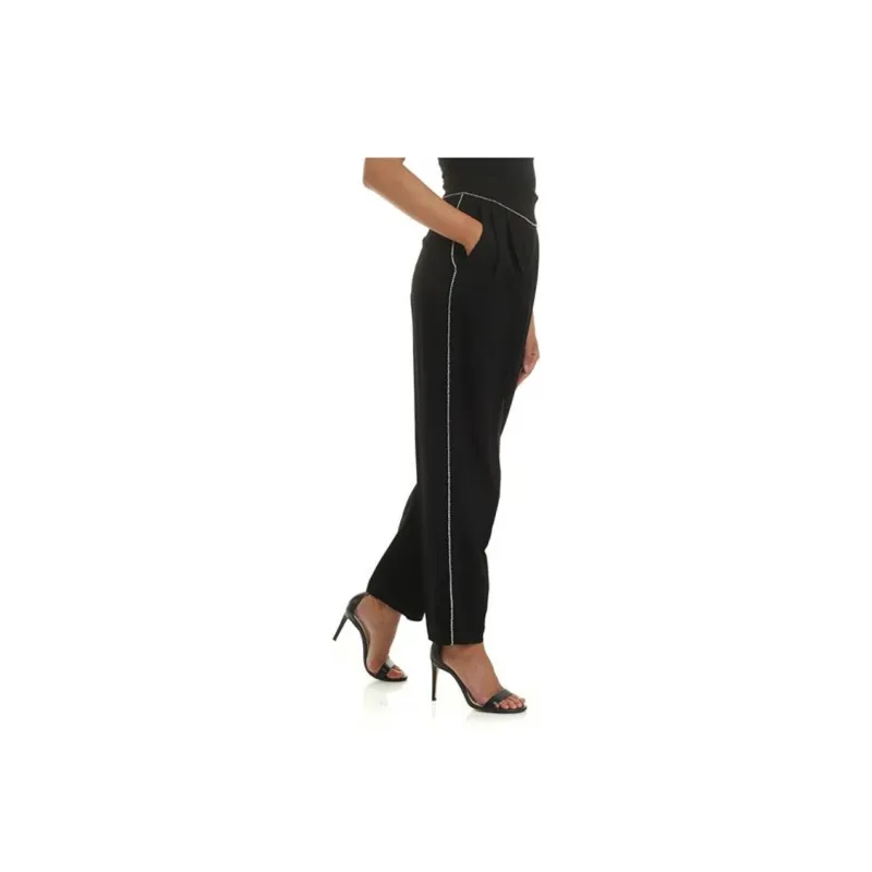 MSGM Embellished Trim Tailored Trousers-4
