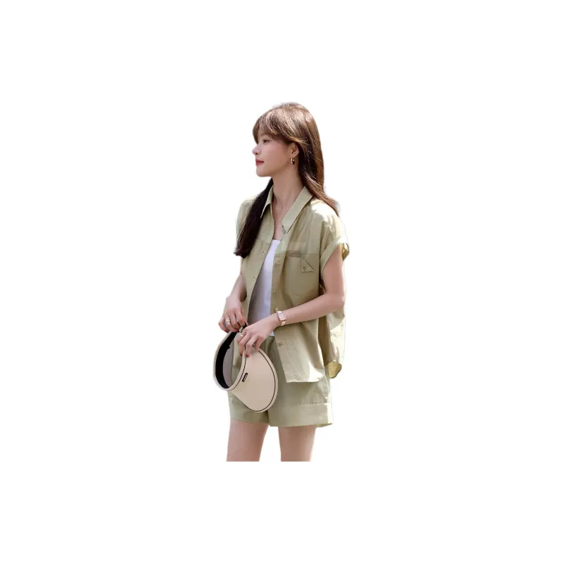 Mo Han Yi Mei Casual Suit Women's Moss Green-2