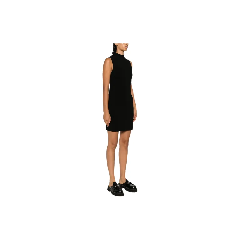 MICHAEL KORS Stretch Viscose Mock Neck Dress-3