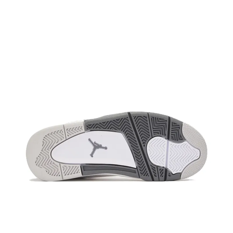 Jordan Dub Zero Slip Resistant Cushioning Abrasion Resistant Mid Top Children's Basketball Shoes White Gray Teenagers-4