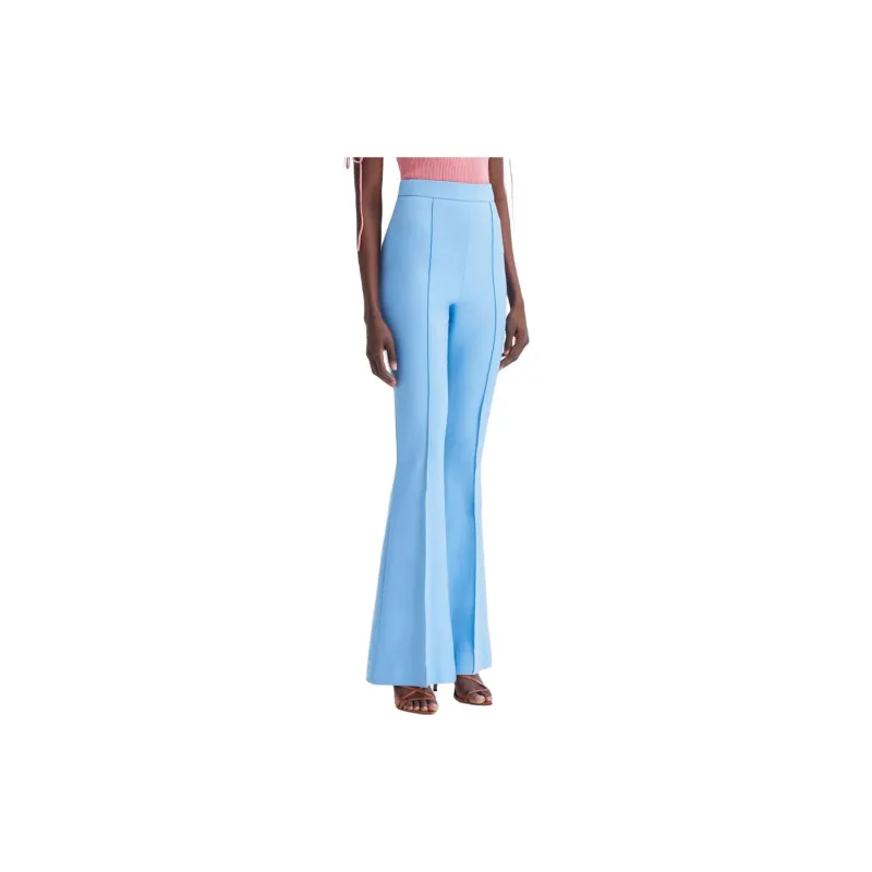 OSCAR DE LA RENTA Stretch-wool Flared Trousers-3