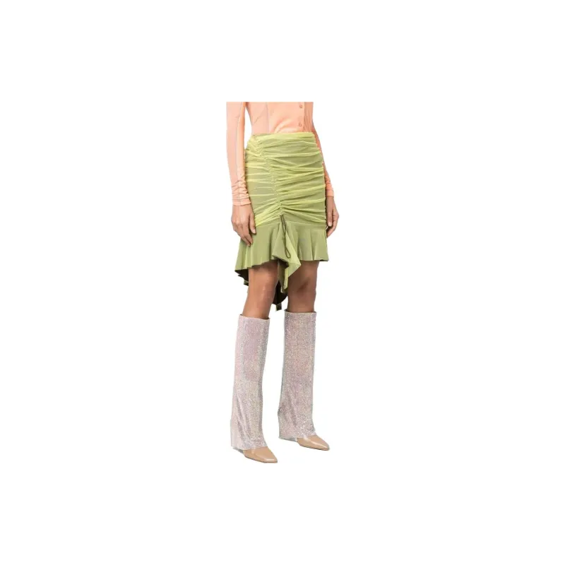 DIESEL Casual Short Skirts Women's Green-1