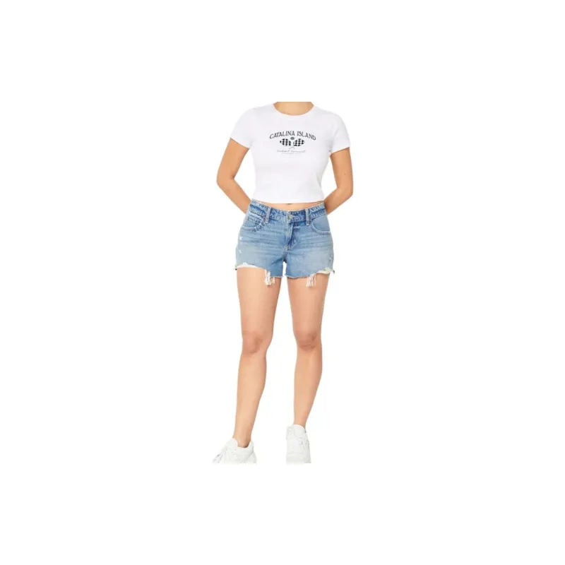 Hollister Denim Shorts Women's Blue-1