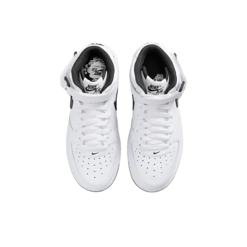 Nike Air Force 1 Mid LE GS White Black-3