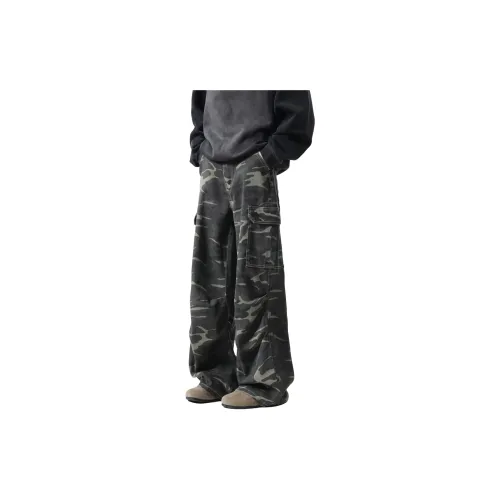 NOME Cargo Pants Unisex Army Green Camouflage