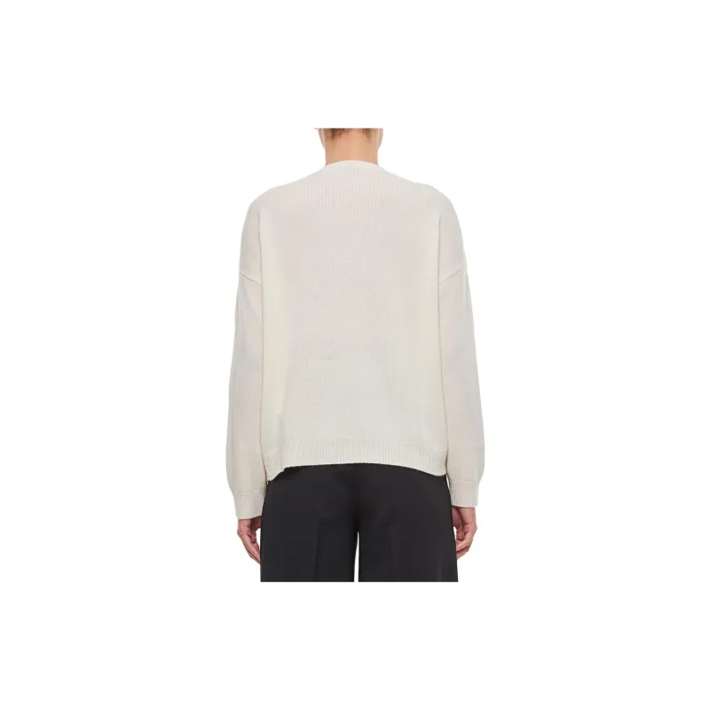 MaxMara Logo Embroidered Knitted Jumper-2