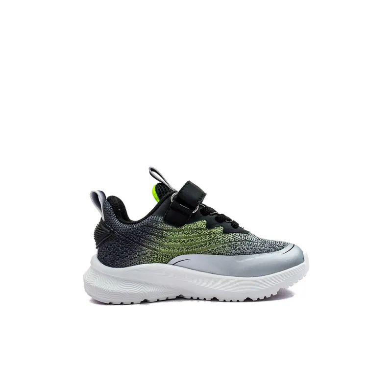 KAPPA KIDS Breathable Lightweight Kids Lifestyle Shoes Black Green Kids'-1