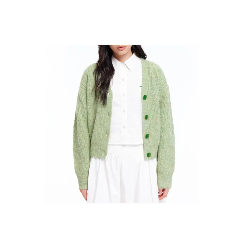 AMAZING SONG Sweater Women's Sprout Green-2