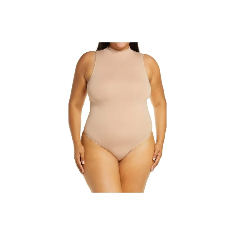 SKIMS SS24 RAW EDGE CAMI BODYSUIT Jumpsuit Women's STONE/Stone Color-3
