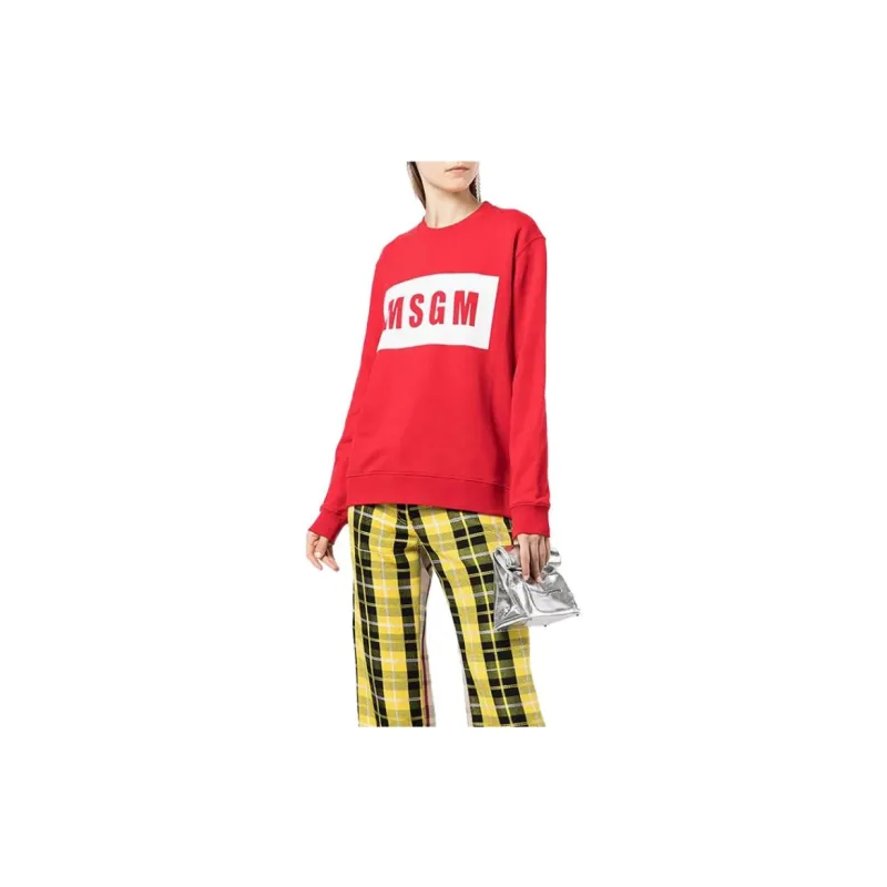 MSGM Sweatshirts Women's Red-3