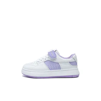 KAPPA KIDS Slip Resistant Low Top Skateboard Shoes Beige White Purple Kids'