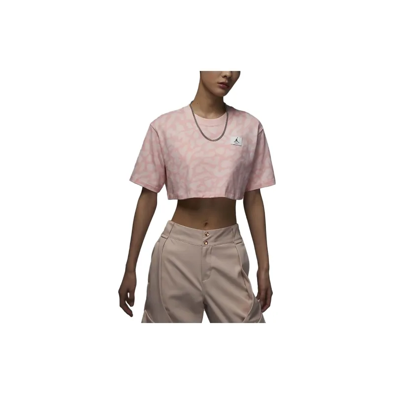Jordan Crop Tops Women's Elegant Light Pink-3