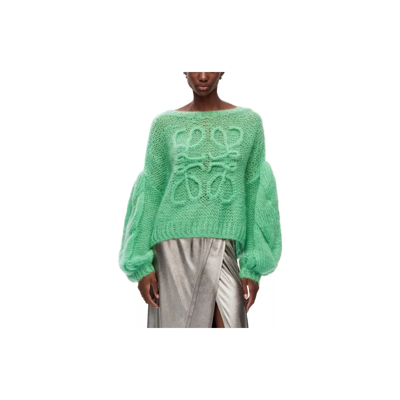 LOEWE Anagram Sweater 'Water Green'-2