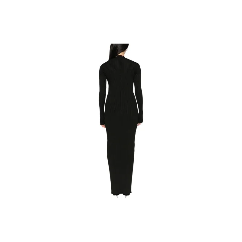 The Attico V Neck Cardigan Dress-3
