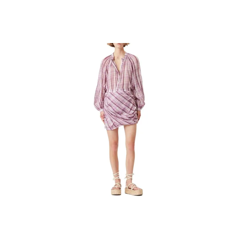 ISABEL MARANT ETOILE Birdy Checked Mini Skirt-2