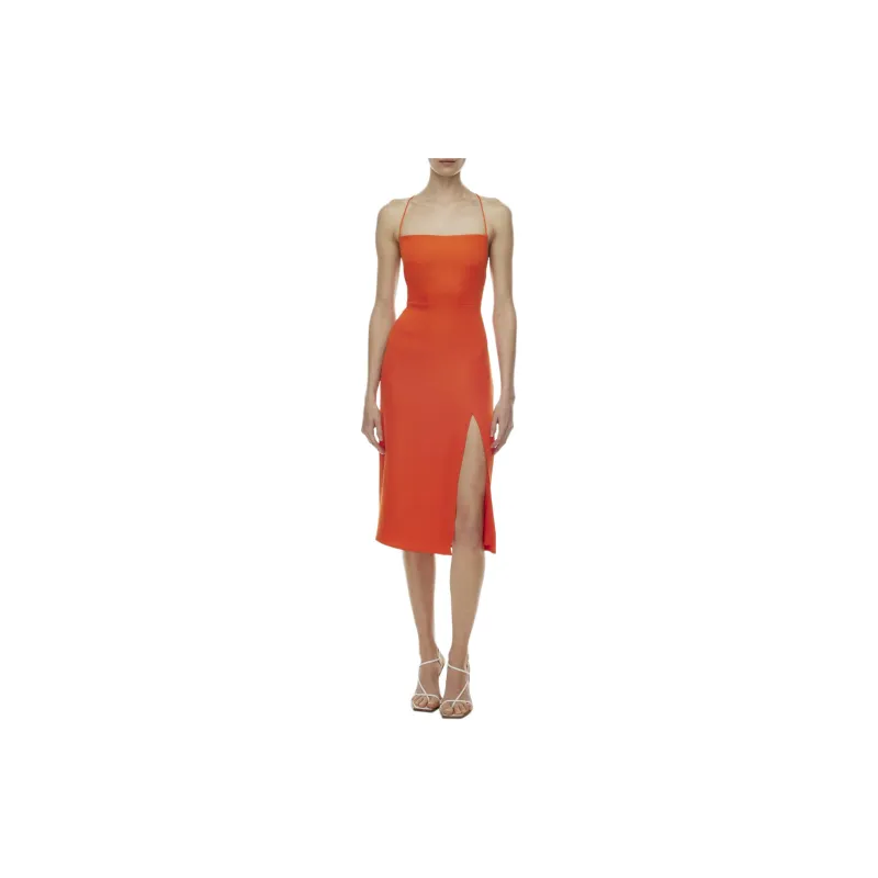 ARITZIA Babaton Success Dress Slip Dresses Women's Hot Cheeky Red/Hot Blush Red Lips-3