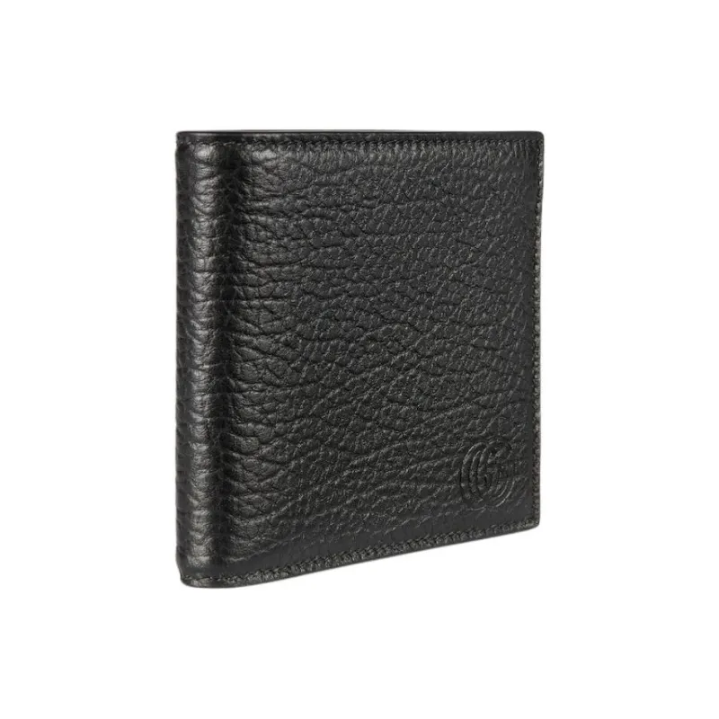 GUCCI Grain Leather Wallet Men's Black-1