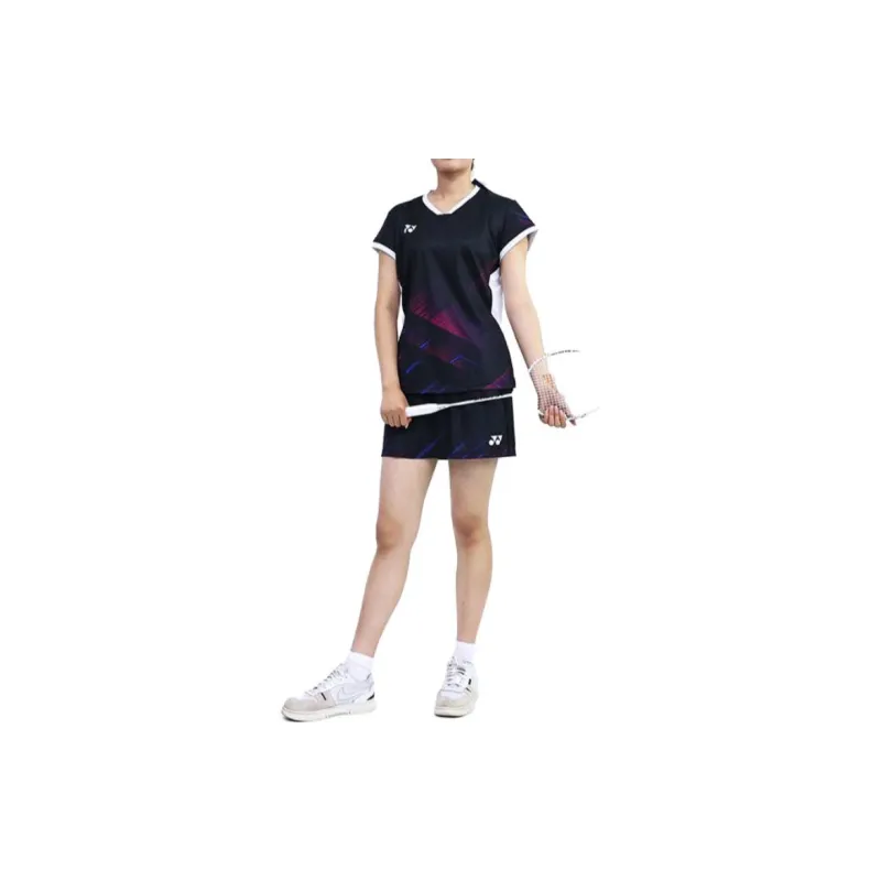 YONEX Regular T Shirt Women's Clear Bright Red-6