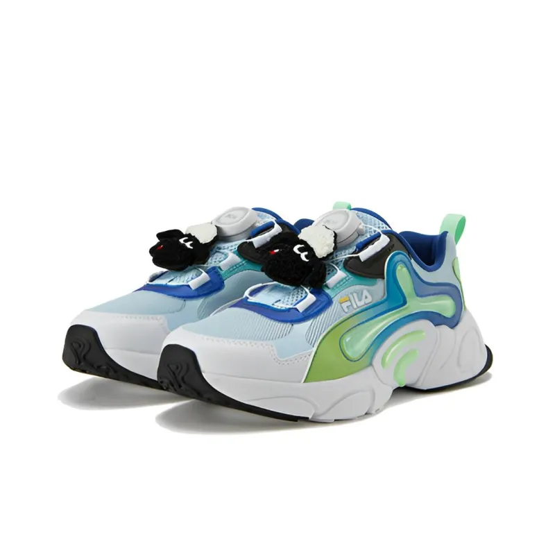 SHAUN THE SHEEP x FILA KIDS Anti Slip Wear Resistant Low Top Running Shoes White Blue Green Teenagers-2