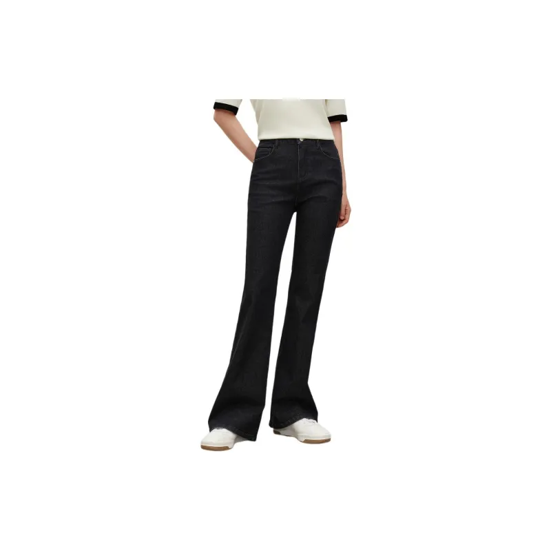 JZ. ANNAKRO Jeans Women's Plain Black-1