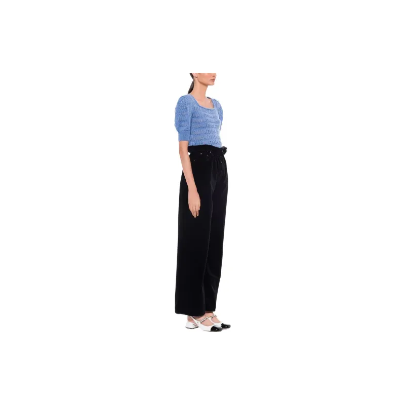 MIU MIU SS22 Crop Top Women's Blue-3