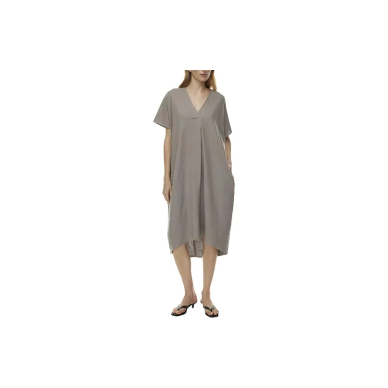 ARITZIA The Group By Babaton Charette Linen Dress Short-Sleeved Dresses Women's Gd Modern Taupe-2