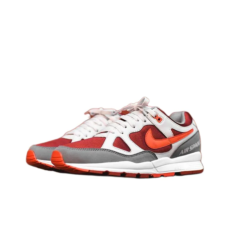 Nike Air Span Anti Slip Wear Resistant Low Top Casual Shoes Men's Red-2
