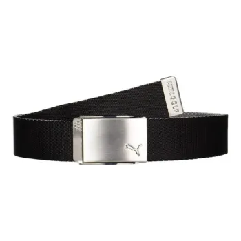 PUMA Fabric Belt Men's Black Width 3.7CM
