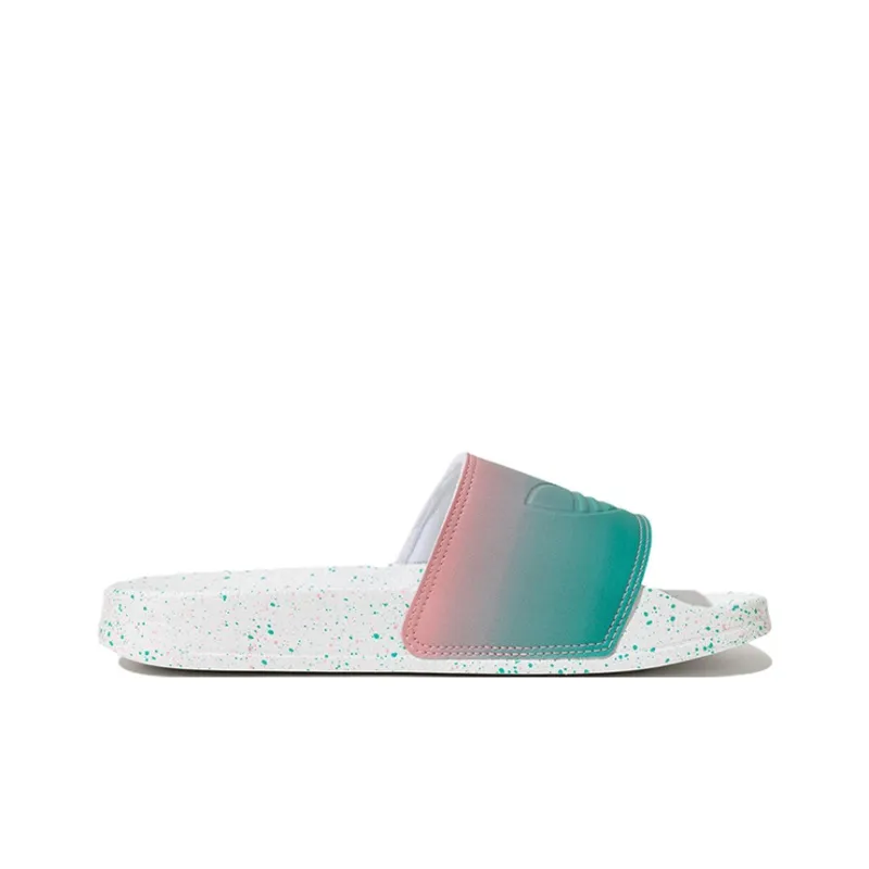 Adidas Originals Anti Slip Wear Resistant Kids' Slippers White Blue Pink Teenagers-1
