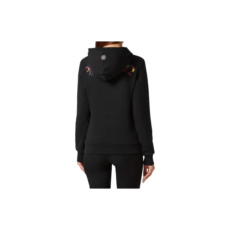 PHILIPP PLEIN Smile Rhinestone embellished Hoodie-2