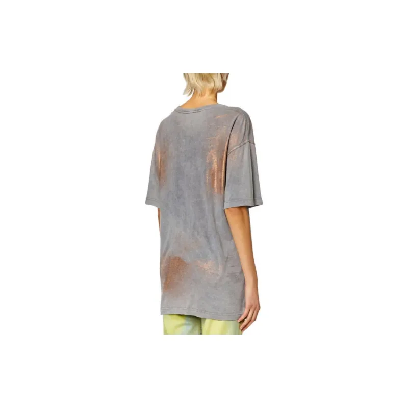 DIESEL T Buxt Faded Metallic T Shirt-2