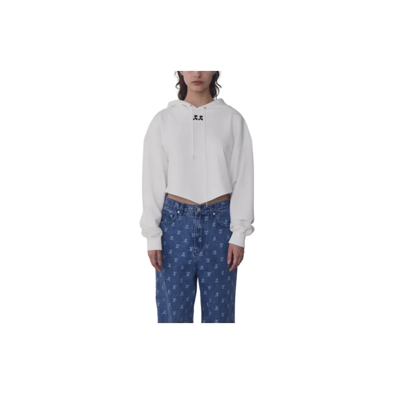 Rest&Recreation ARROW POINT HOODIE Sweatshirt Women's White/White-2