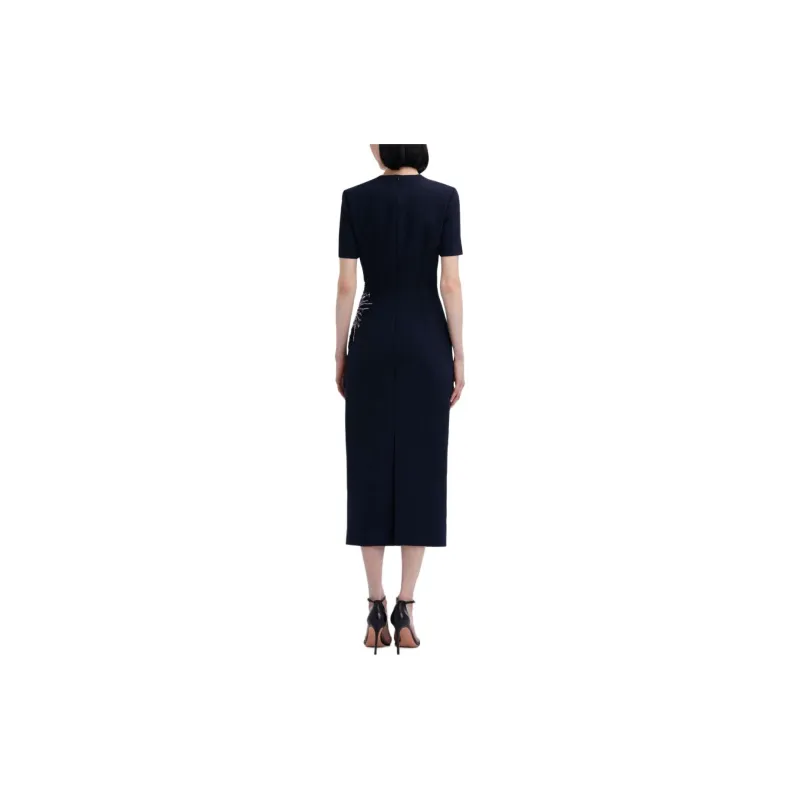 Oscar De La Renta Dandelion Crystal-embroidered Pencil Dress-2