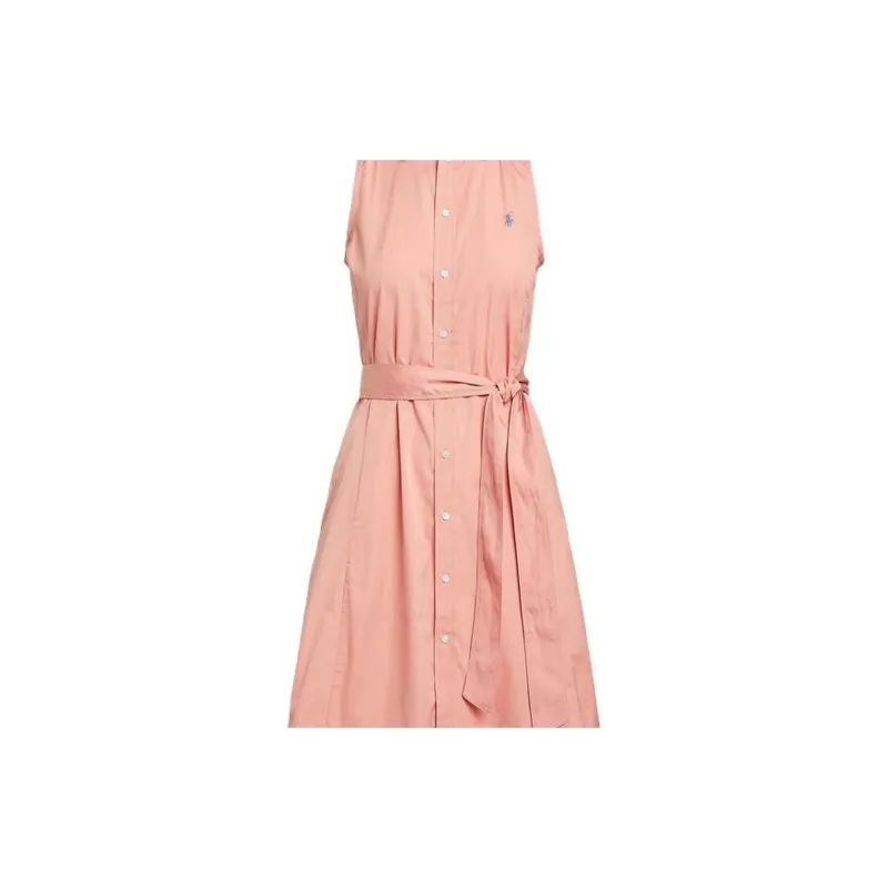 Polo Ralph Lauren SS23 Sleeveless Dress Women's Pink-3