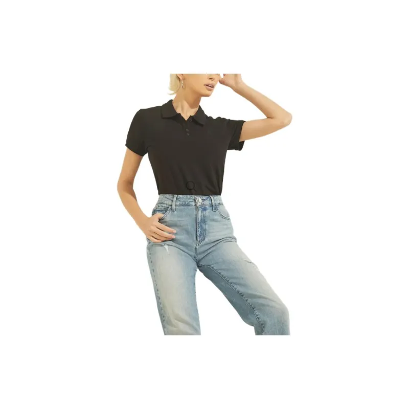 GUESS Polo Shirts Women's Black-1