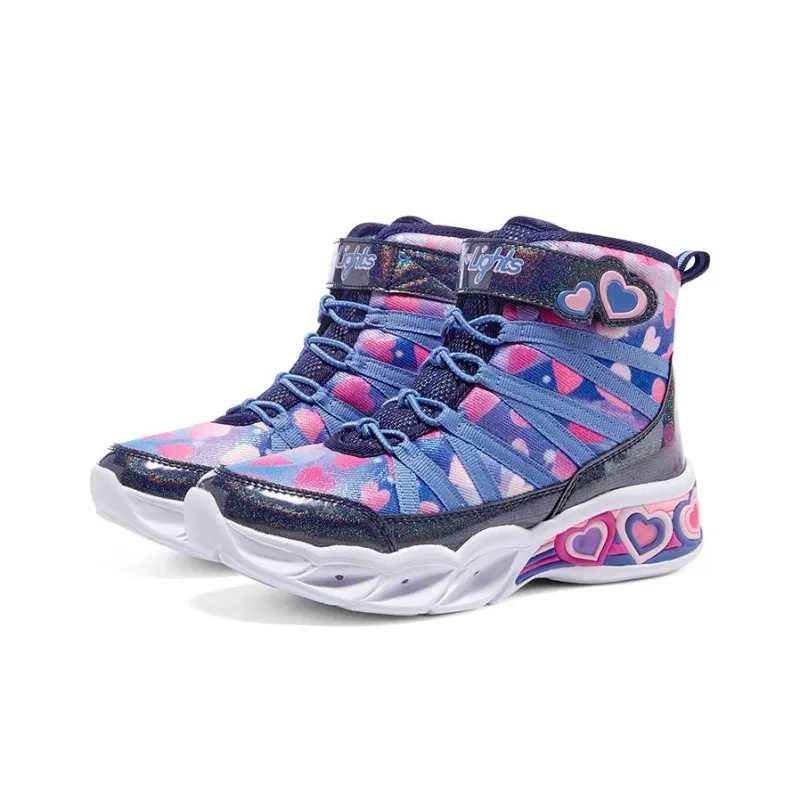 Skechers Abrasion Resistant Rebound Kids Lifestyle Shoes Pink Purple Teenagers-3