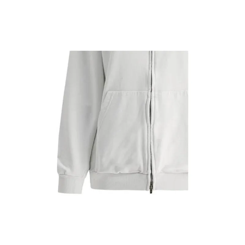 Balenciaga Energy Patched Jersey Oversized Hoodie White-3