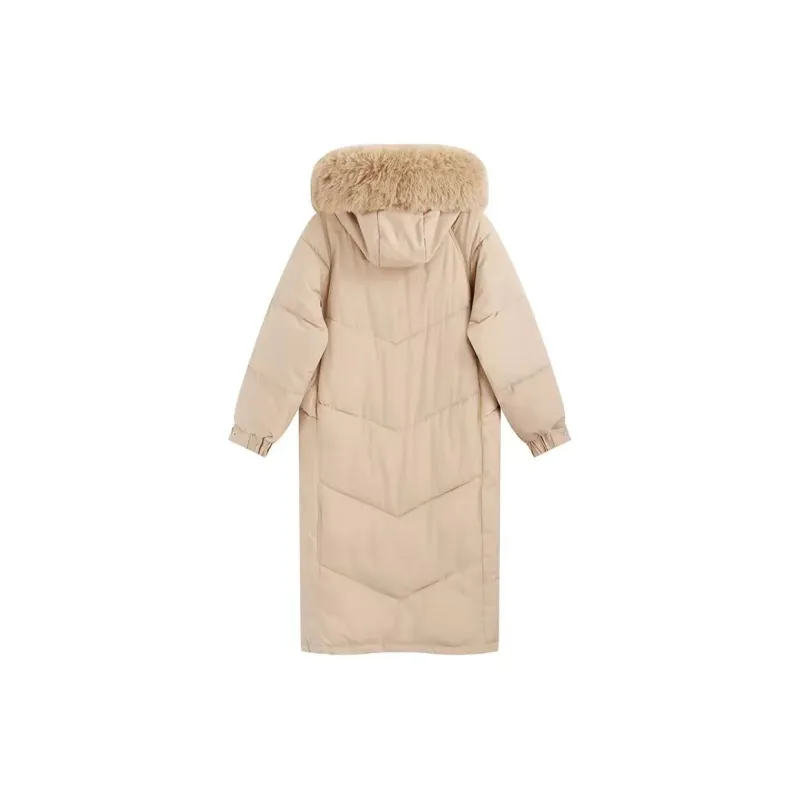 KENLY Puffer Jacket Women's White Apricot-5