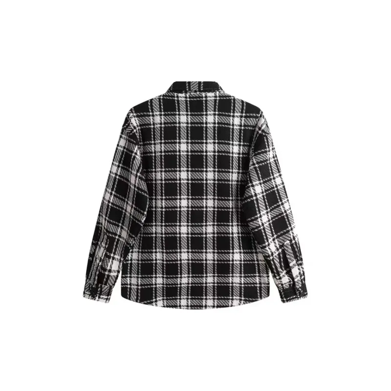 Aghr Jackets & Coats Unisex Black White Plaid-1