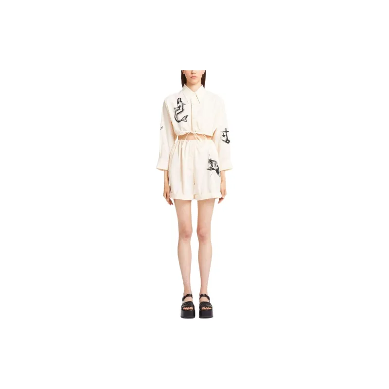 PRADA Crop Tops Women's White-1