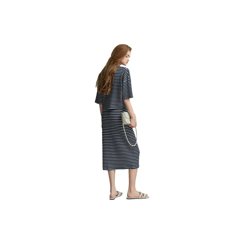 【dme】 Skirt Set Women's Navy Blue-3