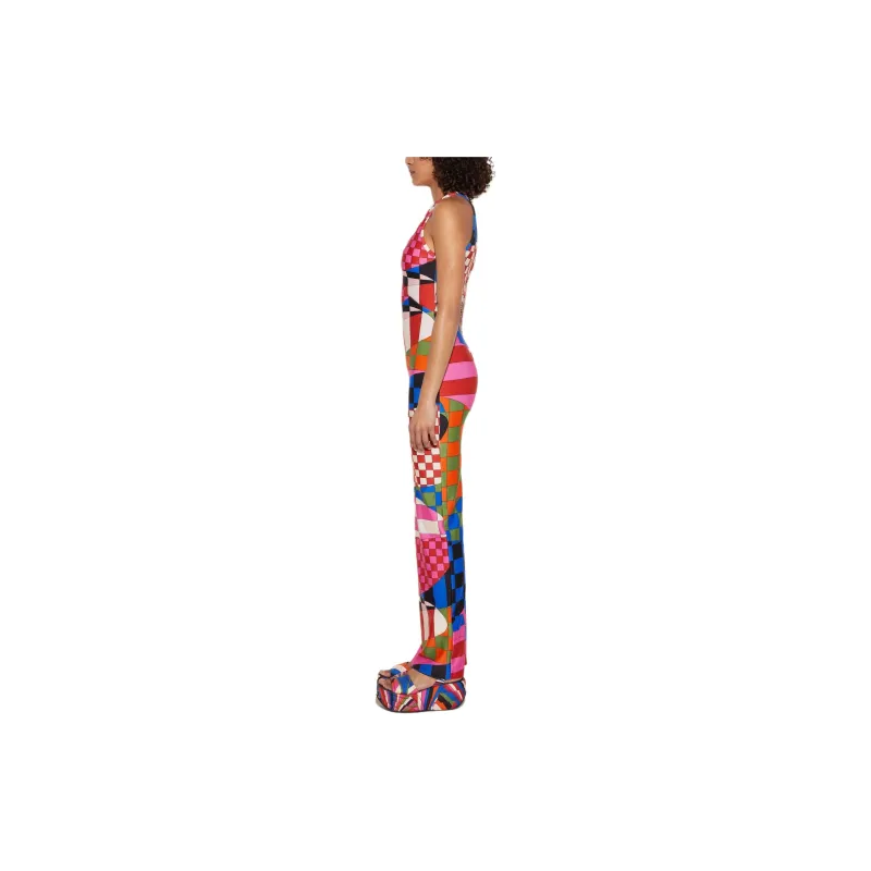 EMILIO PUCCI Giardino print Long Dress-3
