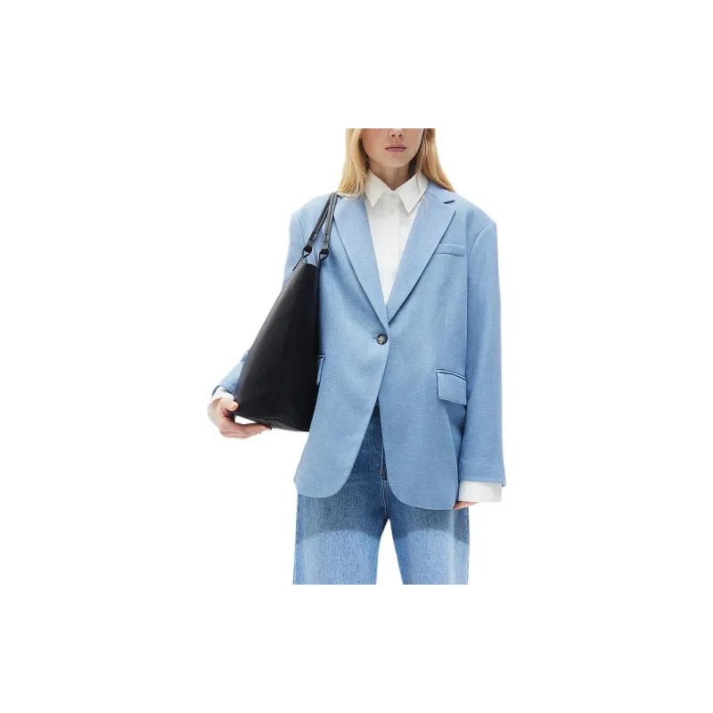 H&M Business Suit Women's Gray Blue-1