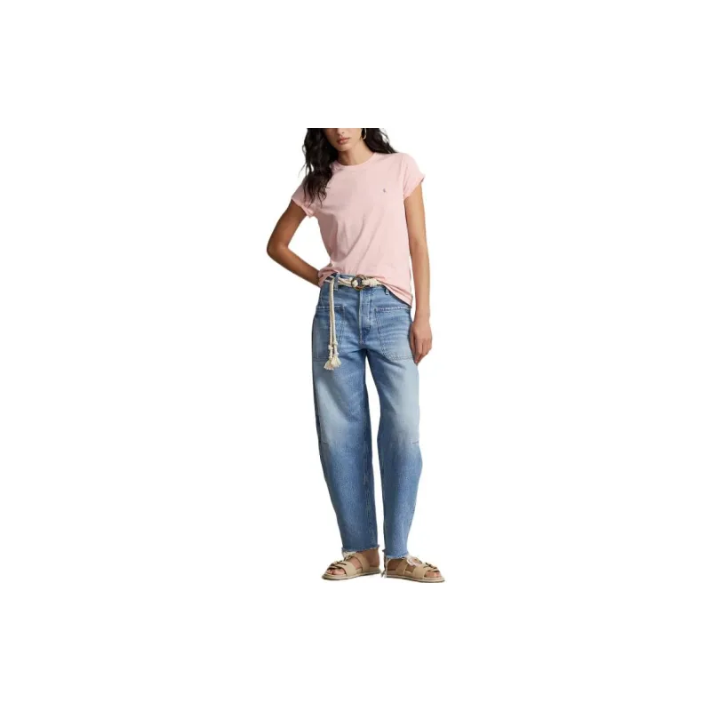 Polo Ralph Lauren SS23 Regular T Shirt Women's Pink-1