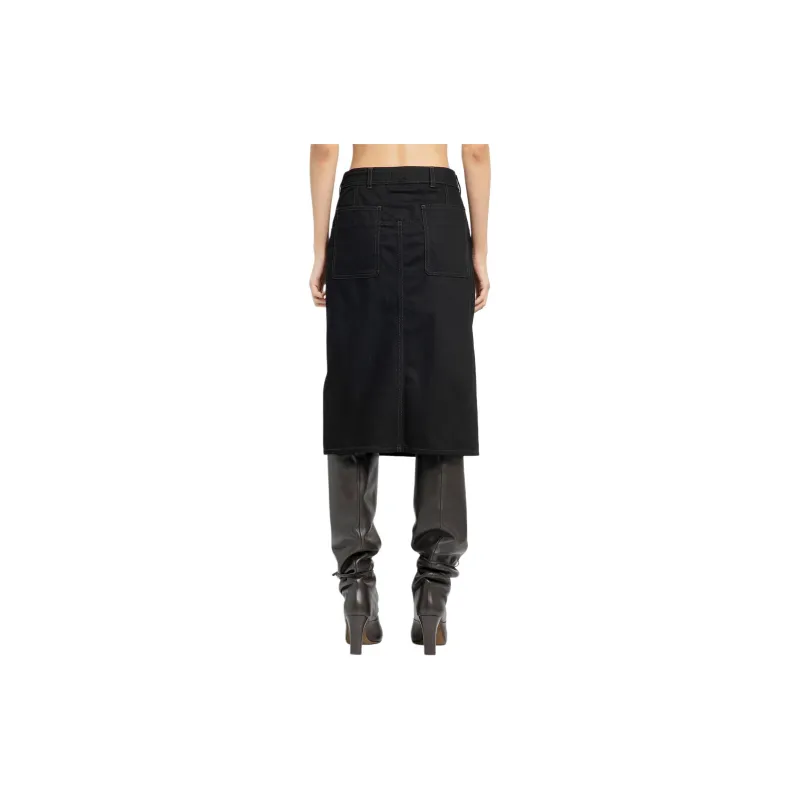 Lemaire Casual Long Skirt Women's Black-7