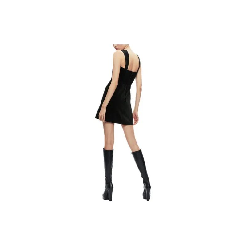 ALICE+OLIVIA Slip Dresses Women's Black-2