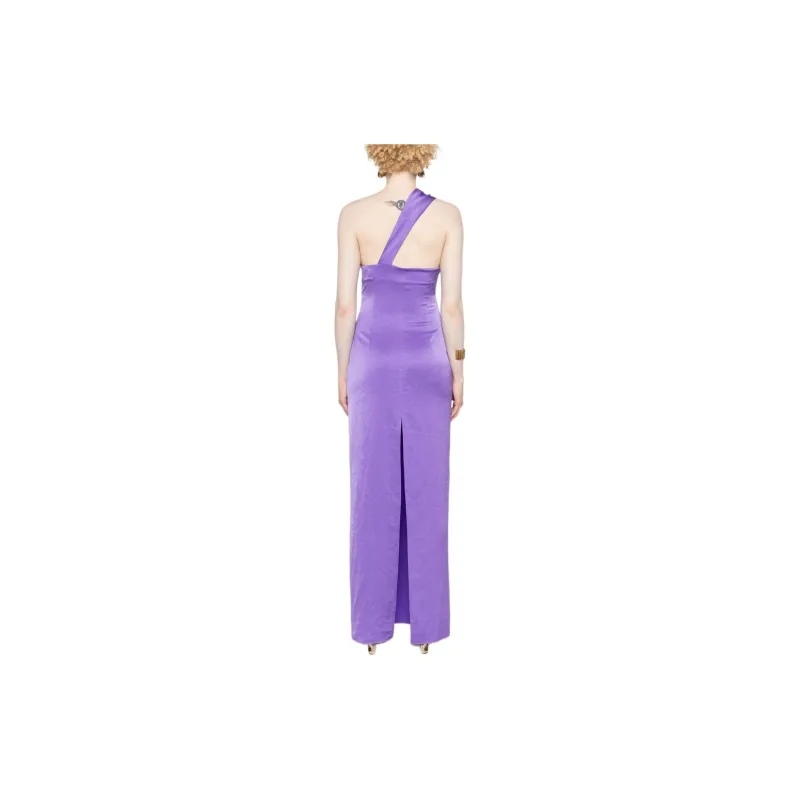 NANUSHKA Maseco Twisted Crisp Satin Maxi Dress-2
