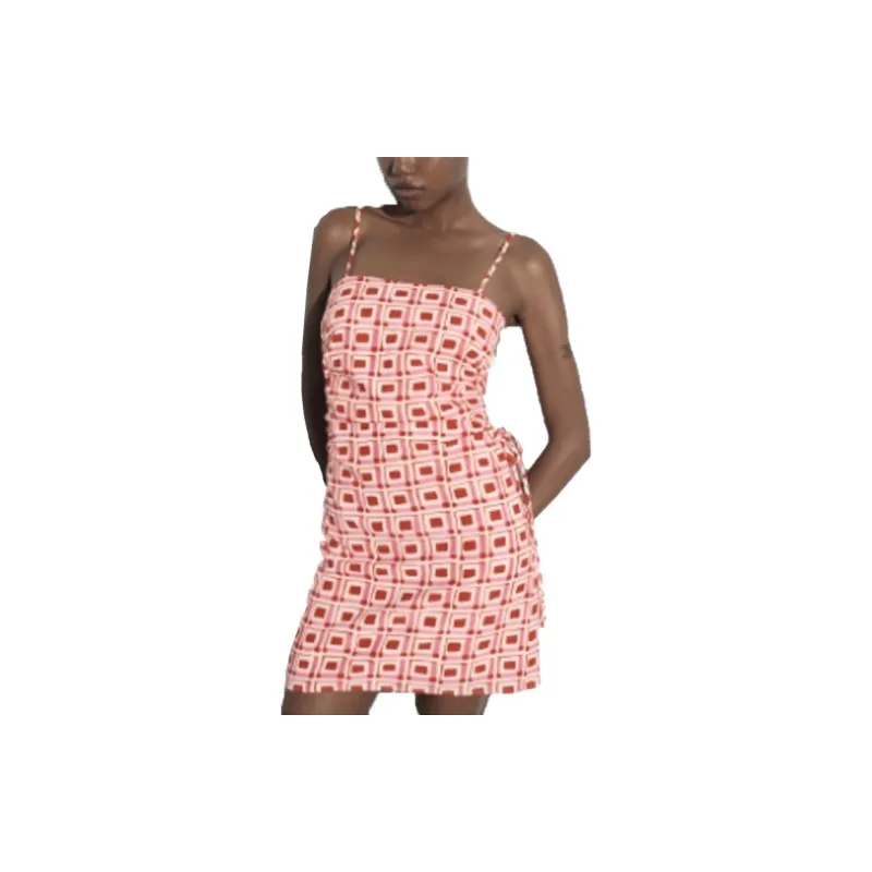 ZARA Slip Dresses Women's Pink-4