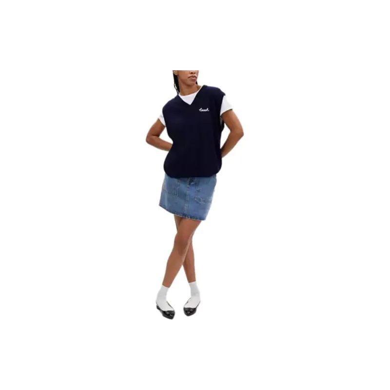COACH Tank Top Women's Marine Blue-1